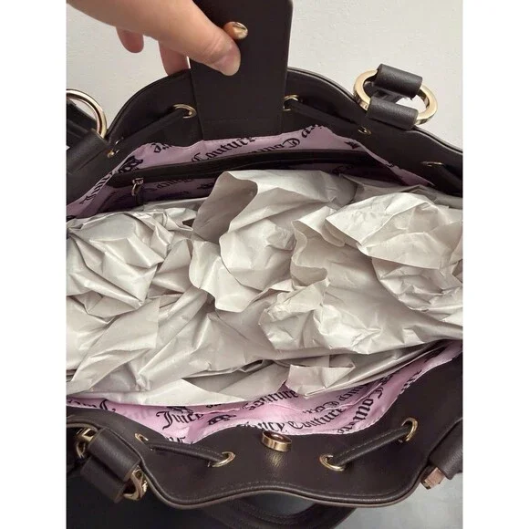 Juicy Couture Classic Scottie Dogs Daydreamer Tote Bag Chiffon Pink  NWT - Picture 7 of 9